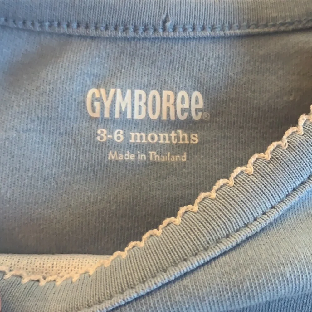 Gymboree 3-6M Bright & Merry Holiday Onesis Blue